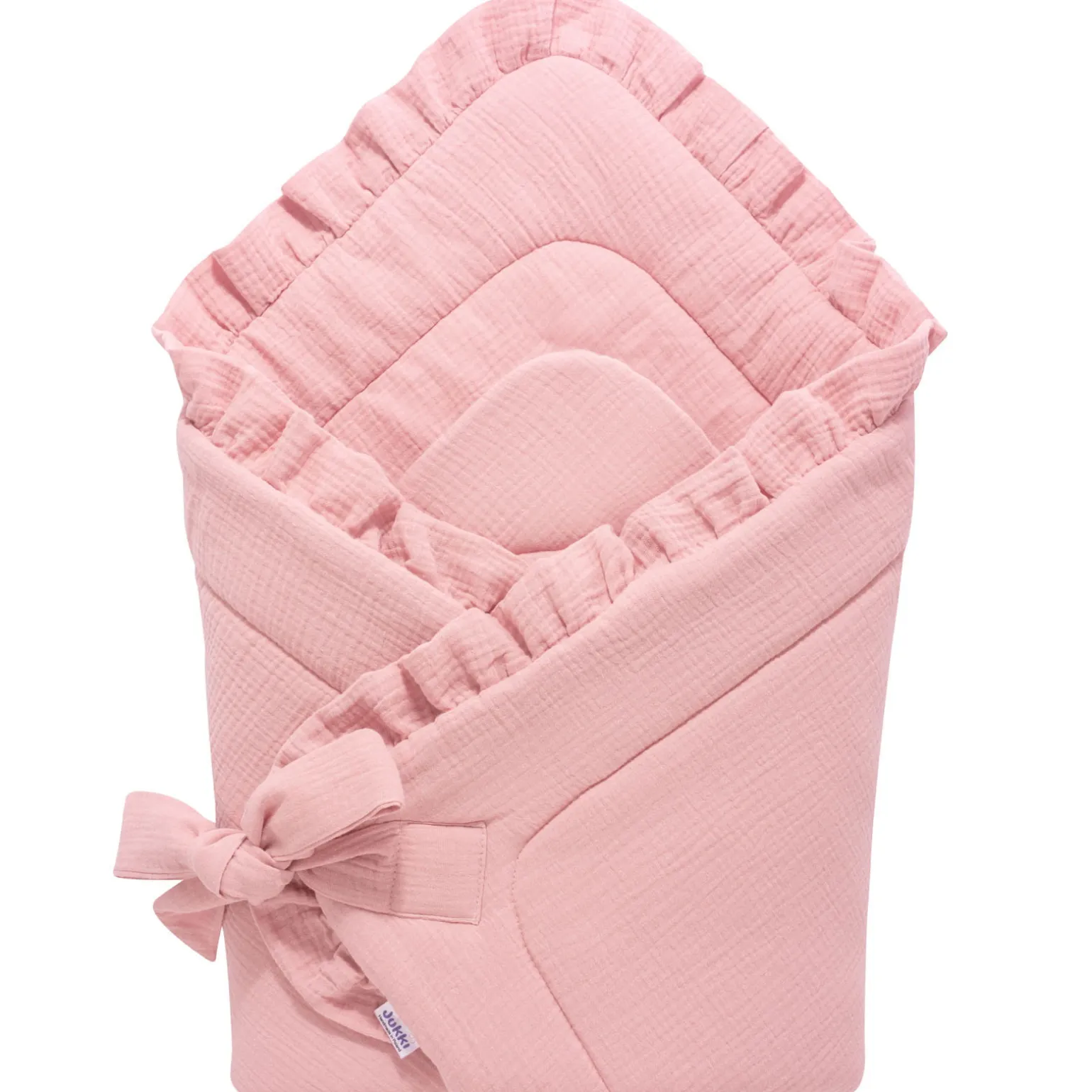 Rożek niemowlęcy muślinowy - Pink
