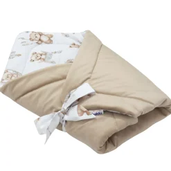 Rożek niemowlęcy Velvet - Boho Bears i Cappuccino Soft Velvet