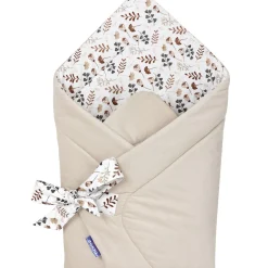 Rożek niemowlęcy Velvet - Boho Garden i ecru Velvet