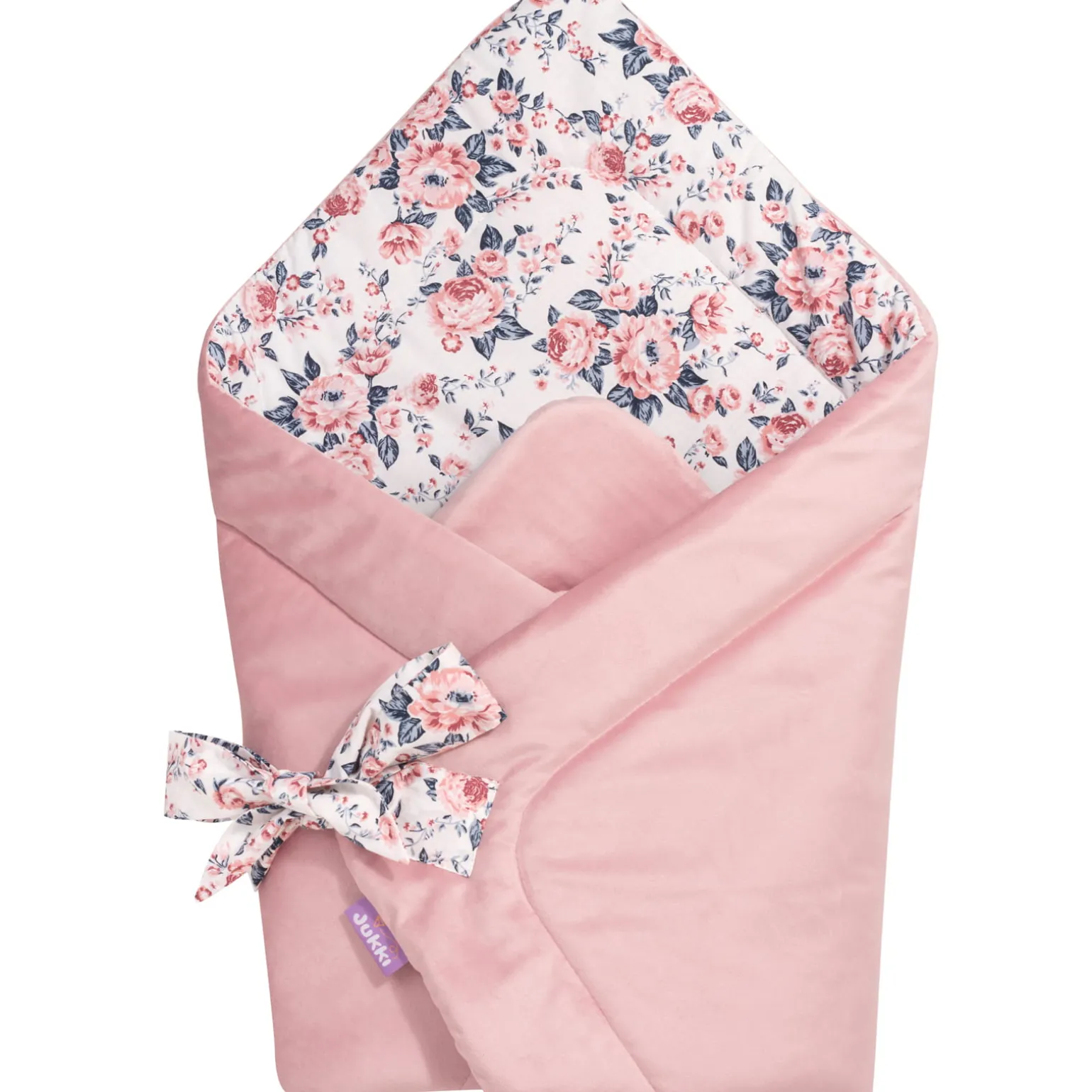 Rożek niemowlęcy Velvet - Roses i Smokey Pink Soft Velvet