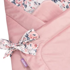 Rożek niemowlęcy Velvet - Roses i Smokey Pink Soft Velvet
