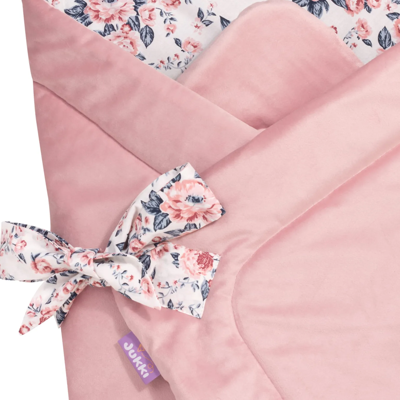 Rożek niemowlęcy Velvet - Roses i Smokey Pink Soft Velvet
