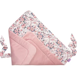 Rożek niemowlęcy Velvet - Roses i Smokey Pink Soft Velvet