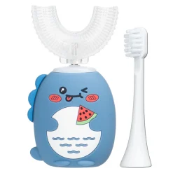 SIMED Szczoteczka Soniczna 360 dla dzieci – 360 U-shape 2w1 – Niebieska