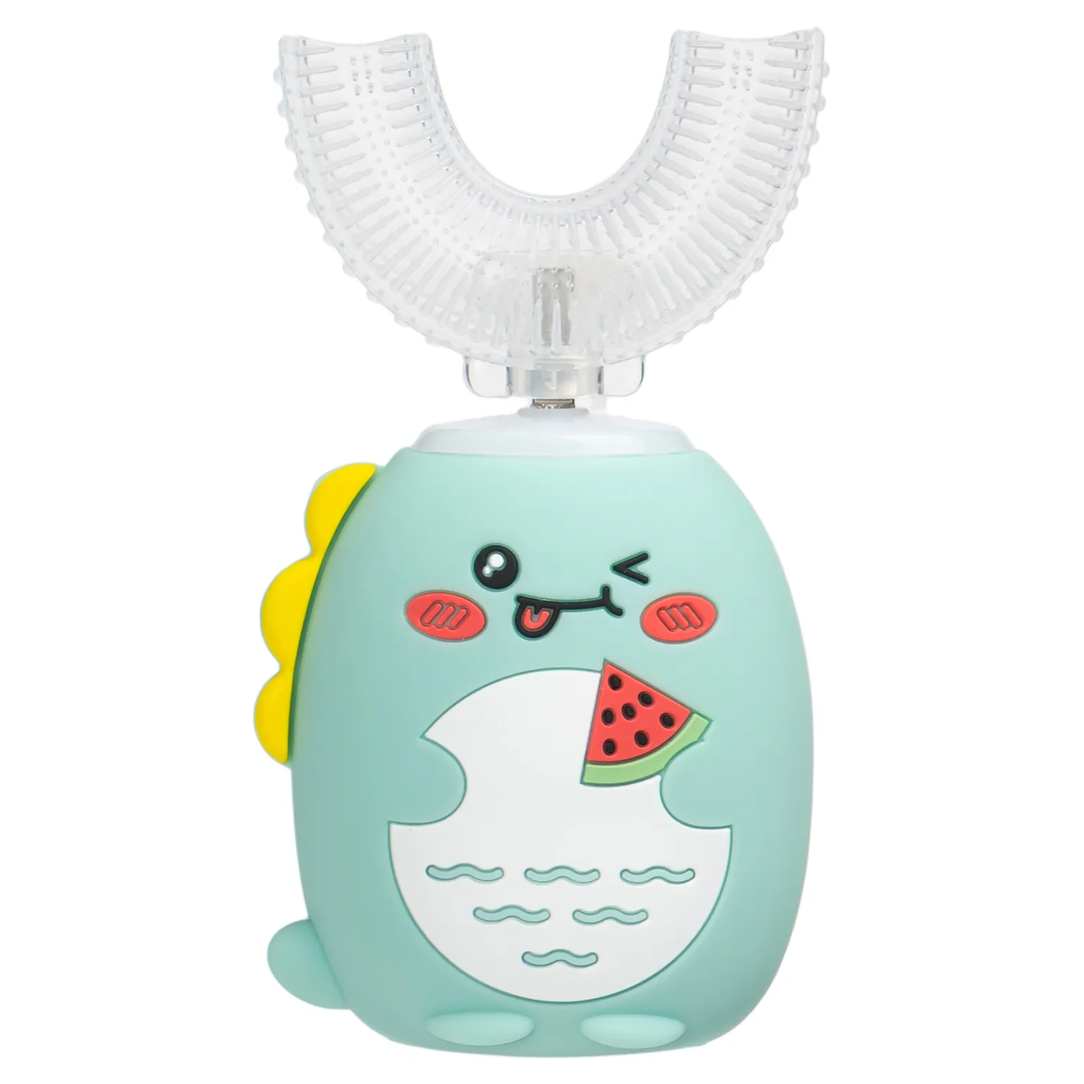 SIMED Szczoteczka Soniczna 360 dla dzieci – 360 U-shape 2w1 – Zielona