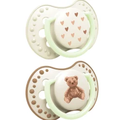 Smoczek silikonowy dynamiczny LOVI 6-18m 2 szt Teddy Love
