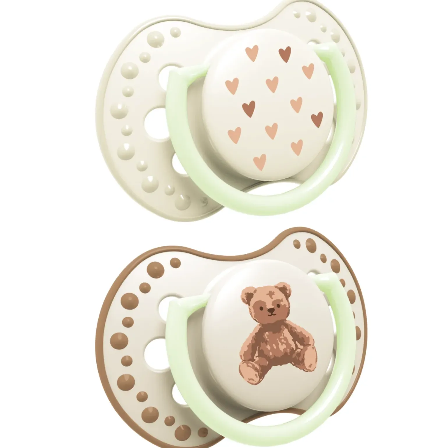 Smoczek silikonowy dynamiczny LOVI 6-18m 2 szt Teddy Love