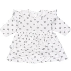 Sukienka z body Basic Grey Melange Grey Stars