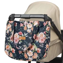 Torba do wózka dziecięcego Simple Shopper Bag Peony Black