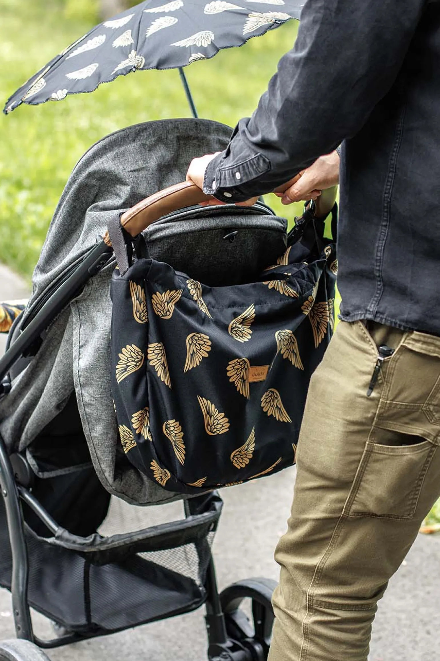 Torba do wózka dziecięcego Simple Shopper Bag Gold Wings