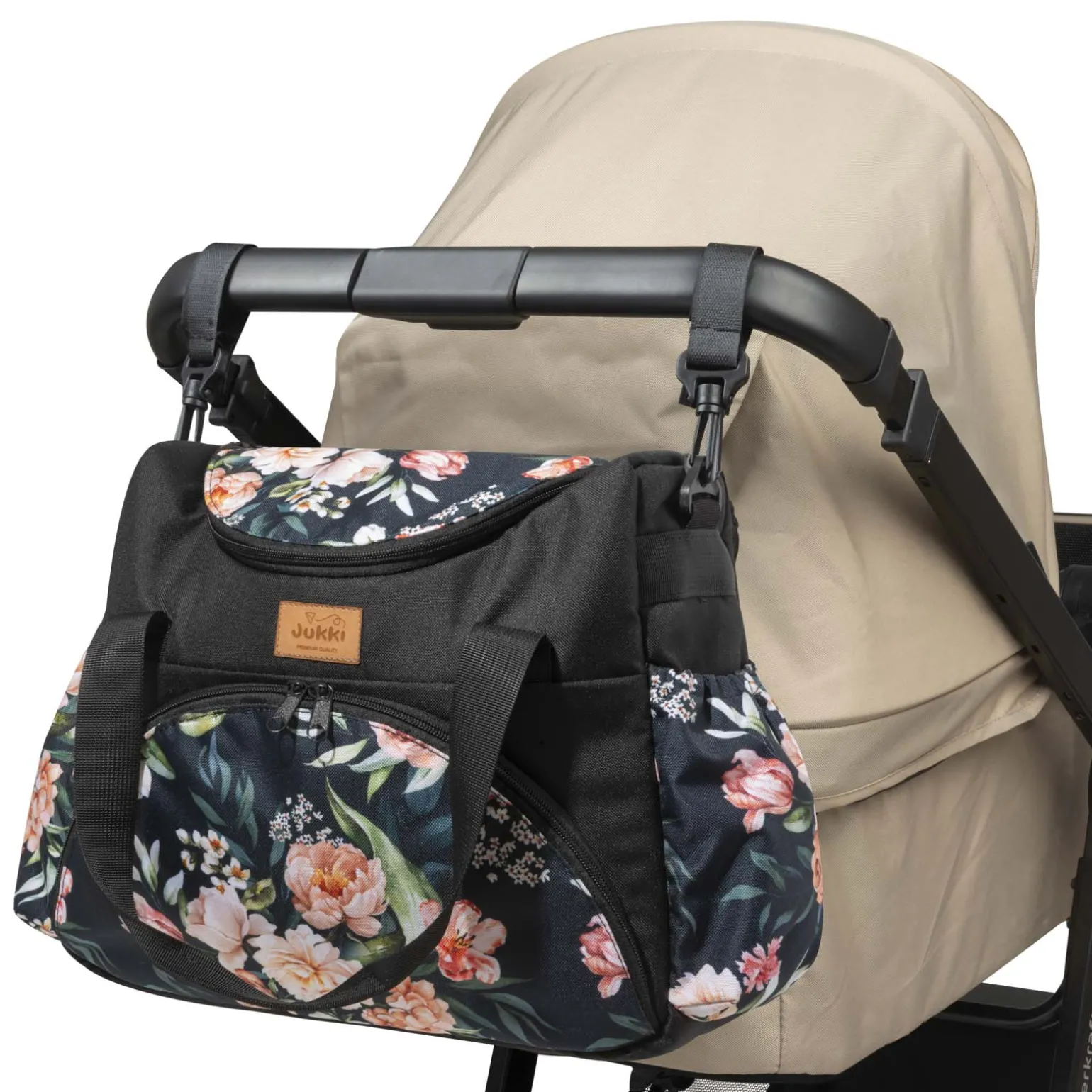 Torba do wózka Peony Black