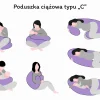 Wielofunkcyjna poduszka ciążowa Jukki typu "C" - Boho Garden