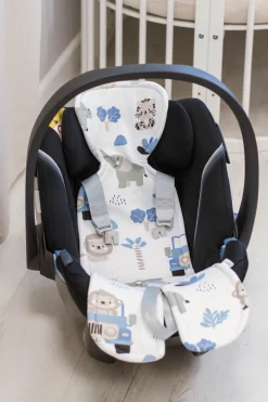 Wkładka antypotowa do fotelika 0-13 kg i 9-18kg - Blue Safari