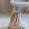 Worek na kapcie do żłobka/ przedszkola - Cappuccino minky