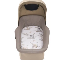 Zestaw do gondoli – bawełniany ochraniacz + prześcieradło Happy Jungle