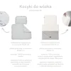 Zestaw do wózka - Plusz ecru i cappuccino Velvet