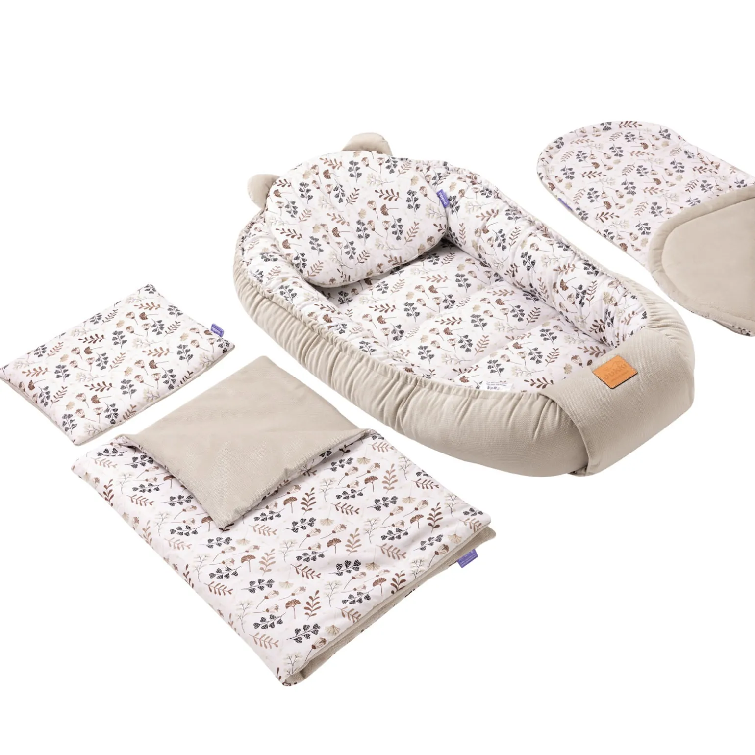 Zestaw 5 elementowy Comfort - Boho Garden i ecru Velvet