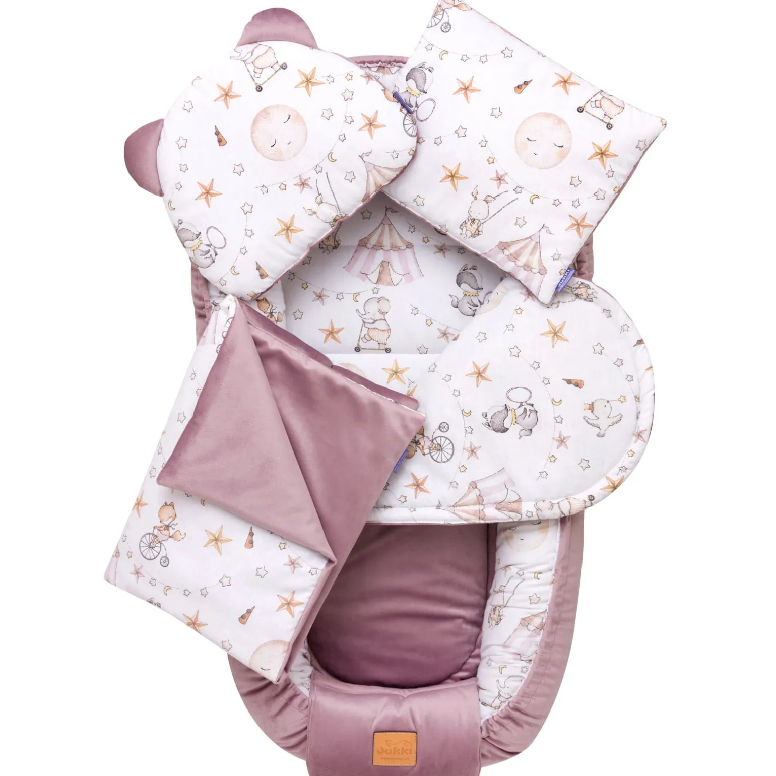Zestaw 5 elementowy Comfort - Candy Circus i wrzosowy Soft Velvet