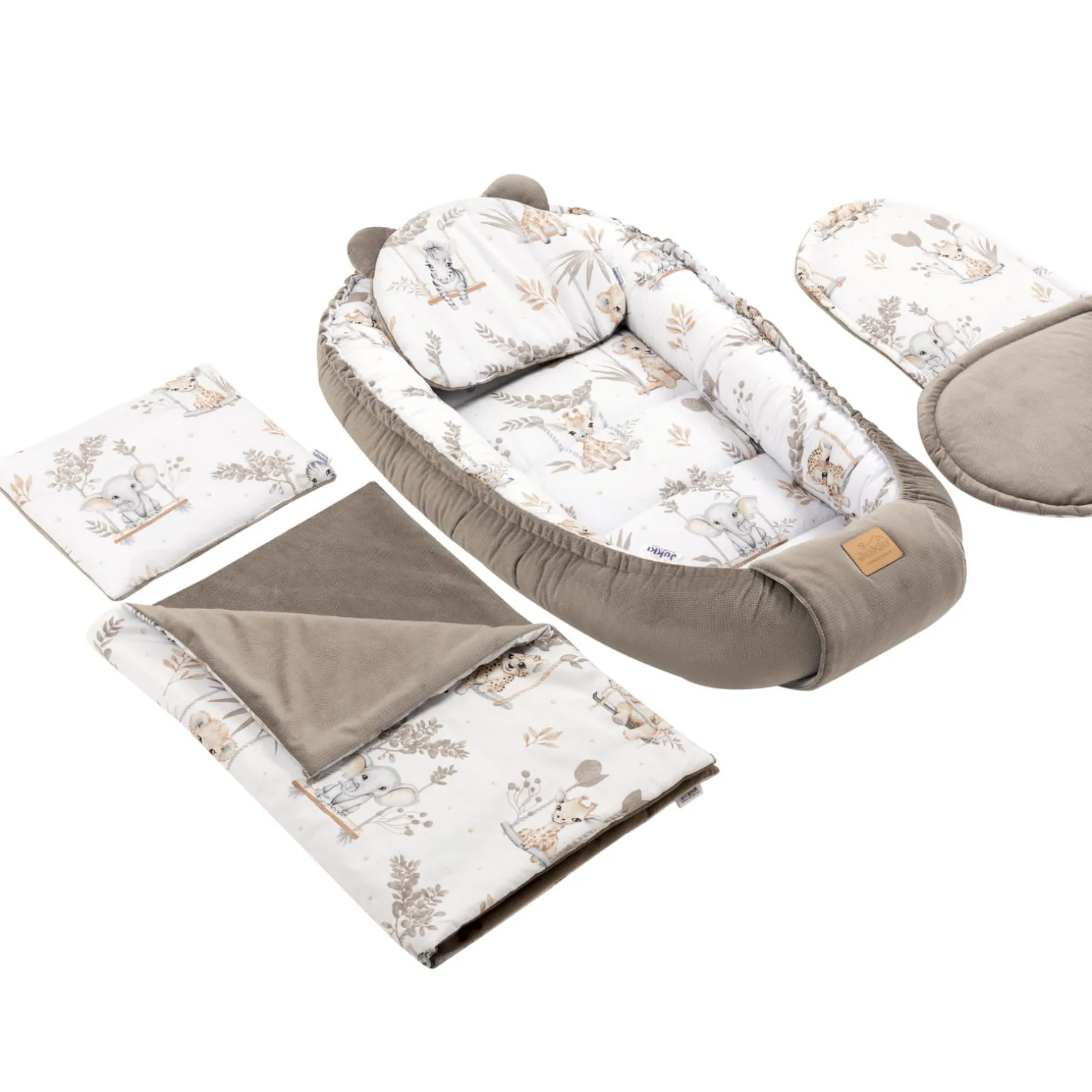 Zestaw 5 elementowy Comfort - Happy Jungle i Latte Velvet