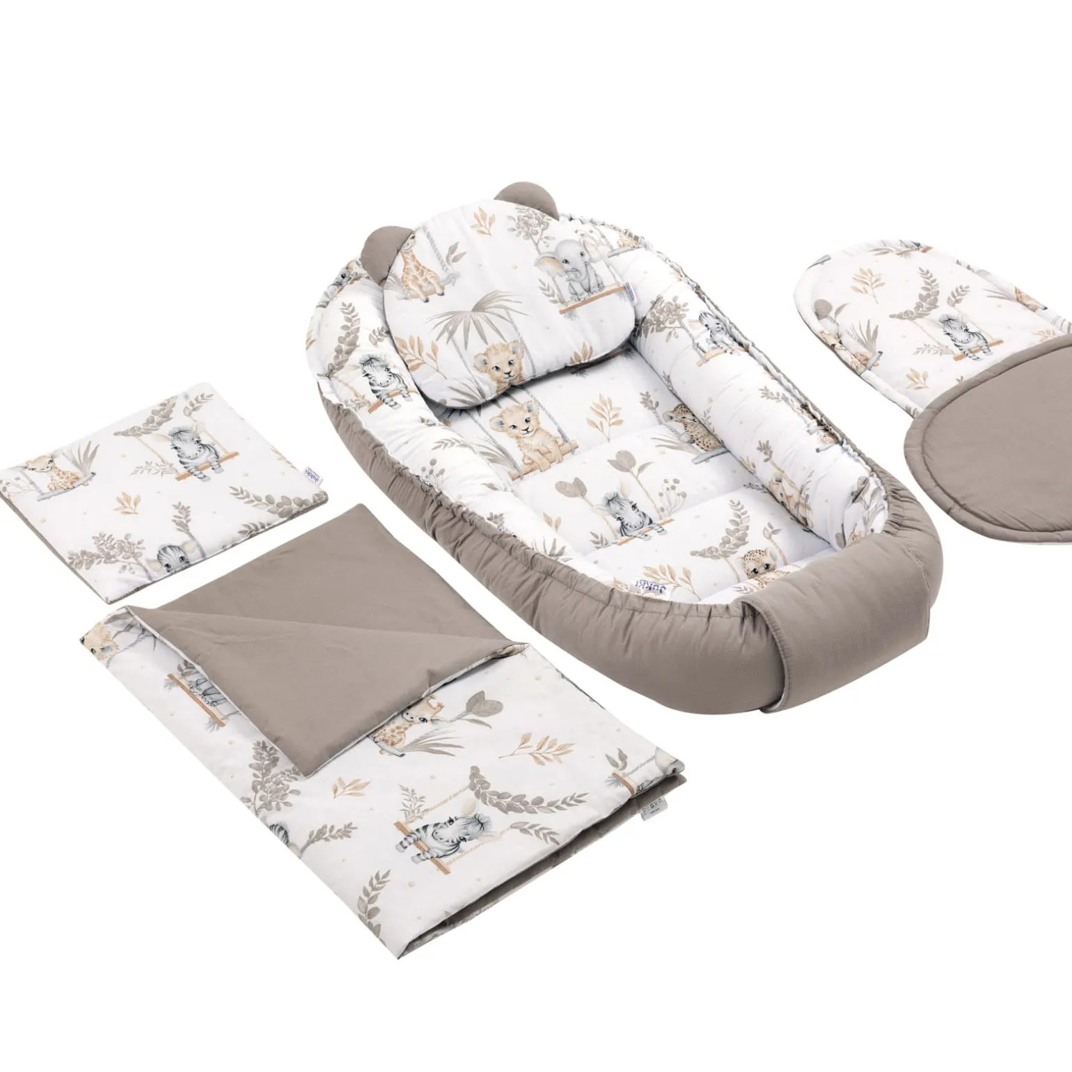 Zestaw 5 elementowy Comfort - Happy Jungle (bawełniany)