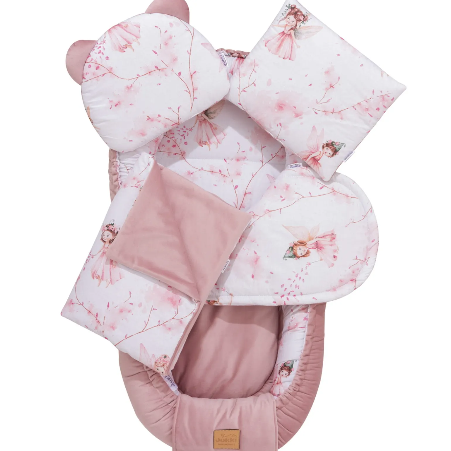 Zestaw 5 elementowy Comfort - Little Fairy i Smokey Pink Soft Velvet