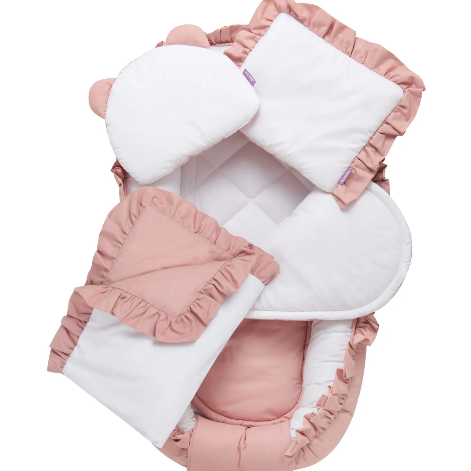 Zestaw 5 elementowy Comfort - Pastel Pink (bawełniany)