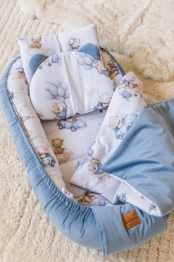 Zestaw 5 elementowy Comfort - Pilot Bears i jeansowy Velvet