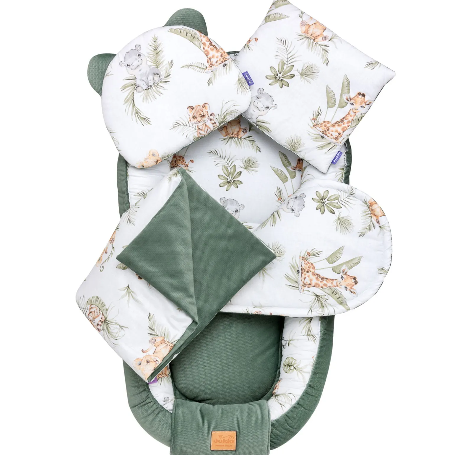 Zestaw 5 elementowy Comfort - Savanna Fun i oliwkowy Velvet