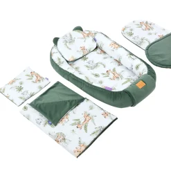 Zestaw 5 elementowy Comfort - Savanna Fun i oliwkowy Velvet