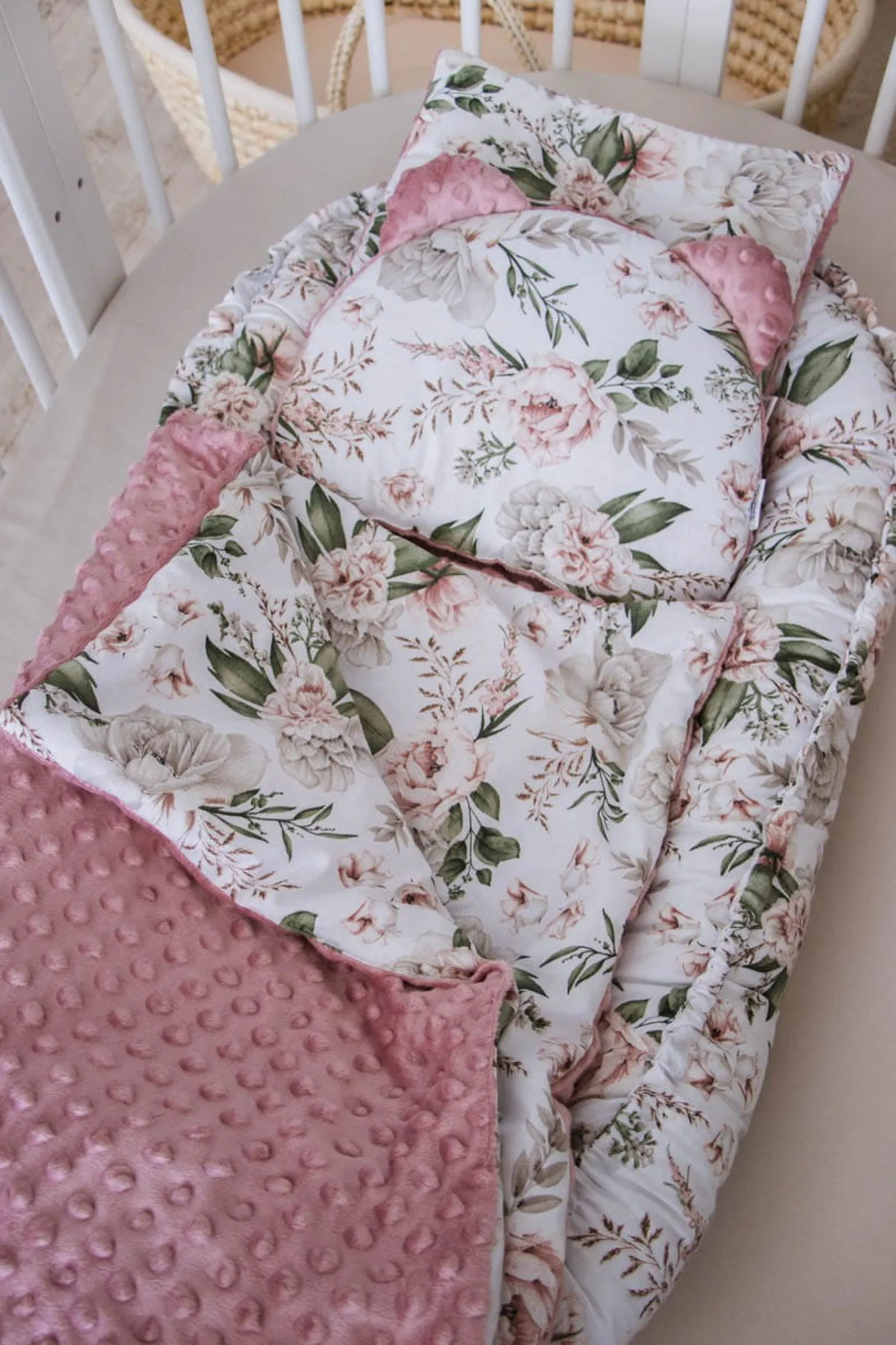 Zestaw 5 elementowy Comfort - Secret Garden i Old Rose Minky
