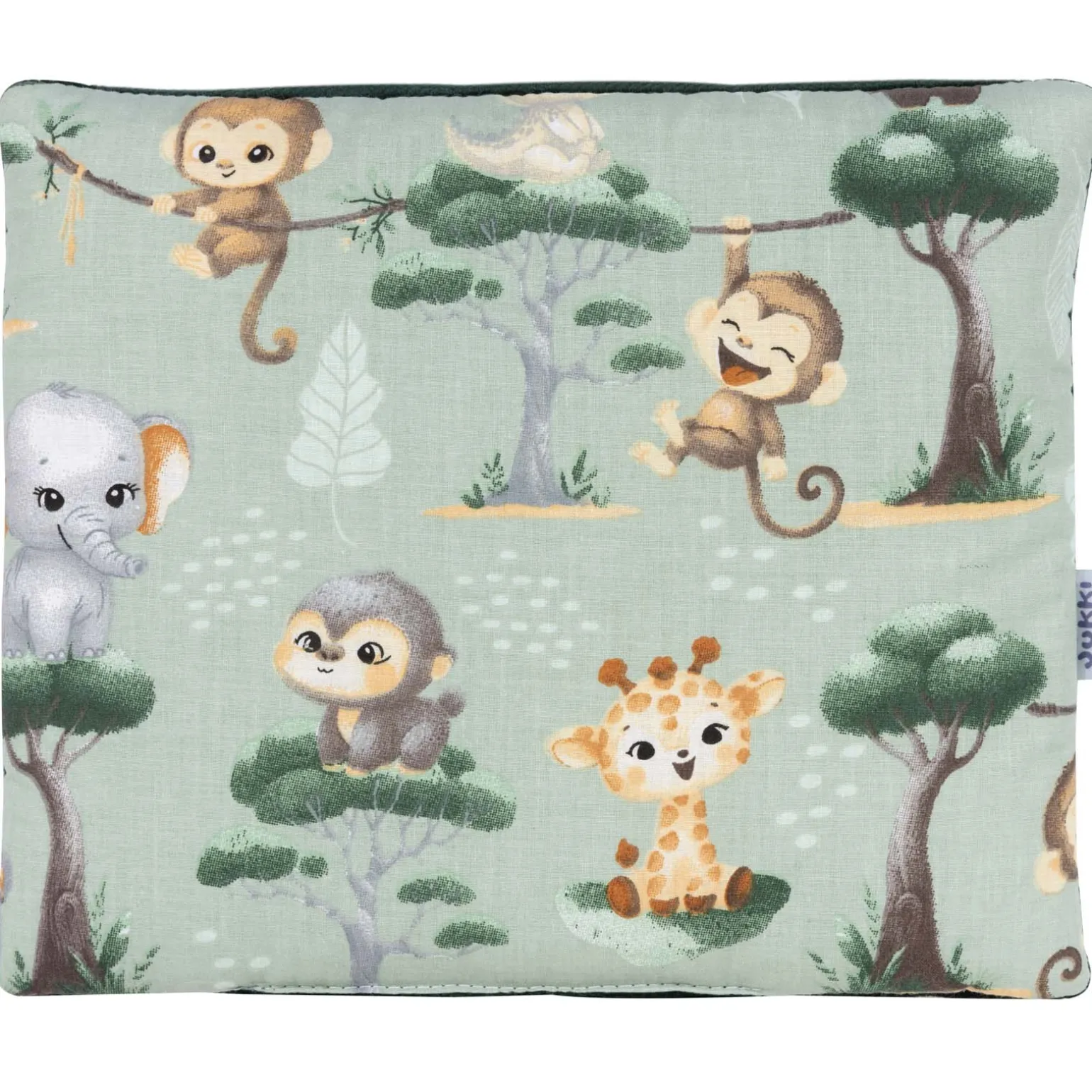 Zestaw 5 elementowy Comfort - Tropical Animals i butelkowy Velvet