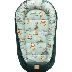 Zestaw 5 elementowy Comfort - Tropical Animals i butelkowy Velvet