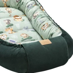 Zestaw 5 elementowy Comfort - Tropical Animals i butelkowy Velvet