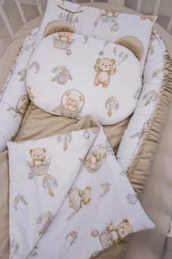 Zestaw 5 elementowy XXL - Boho Bears i Cappuccino Soft Velvet