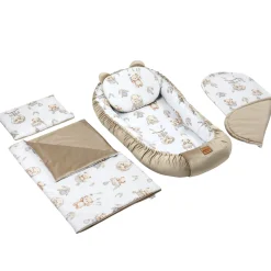 Zestaw 5 elementowy XXL - Boho Bears i Cappuccino Soft Velvet