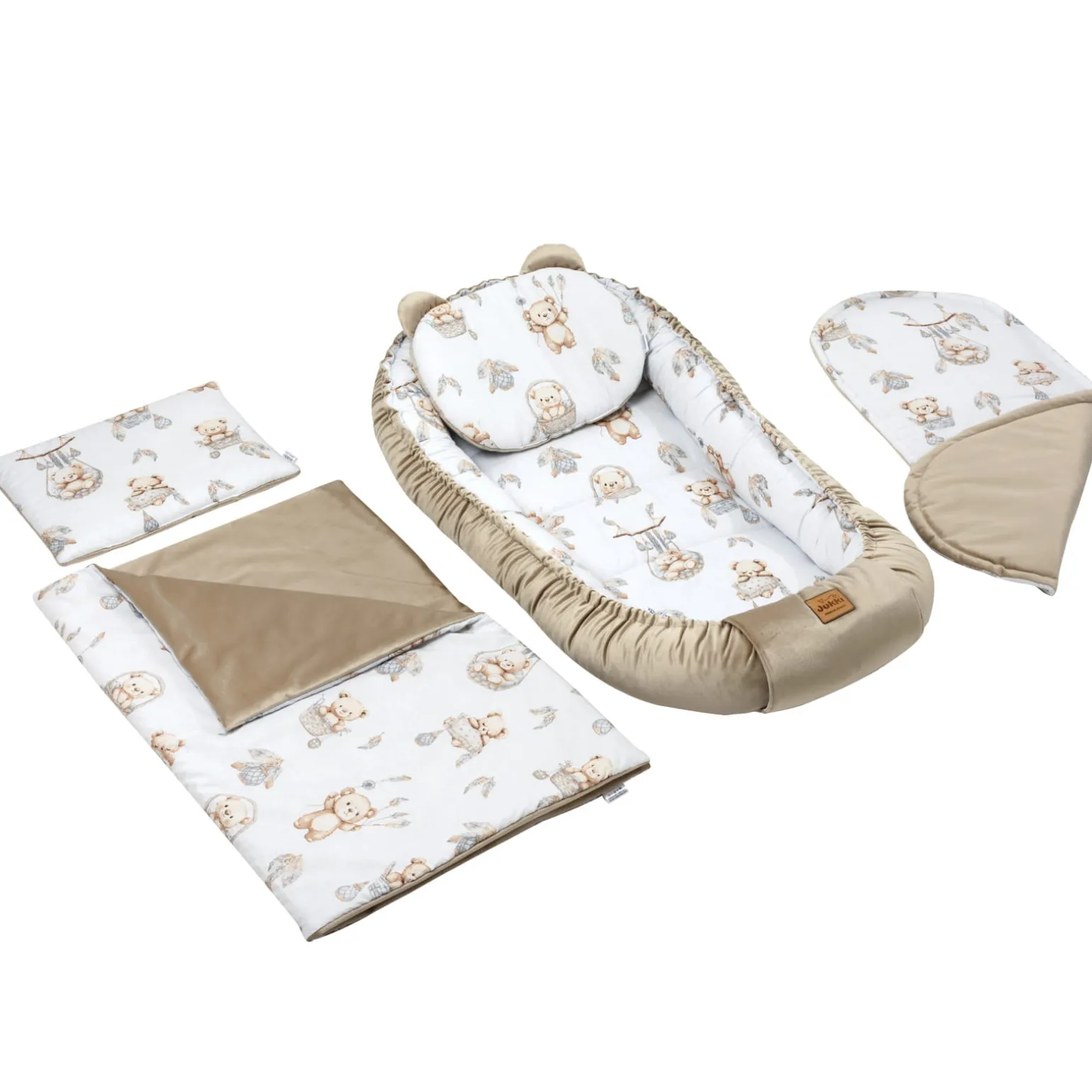 Zestaw 5 elementowy XXL - Boho Bears i Cappuccino Soft Velvet