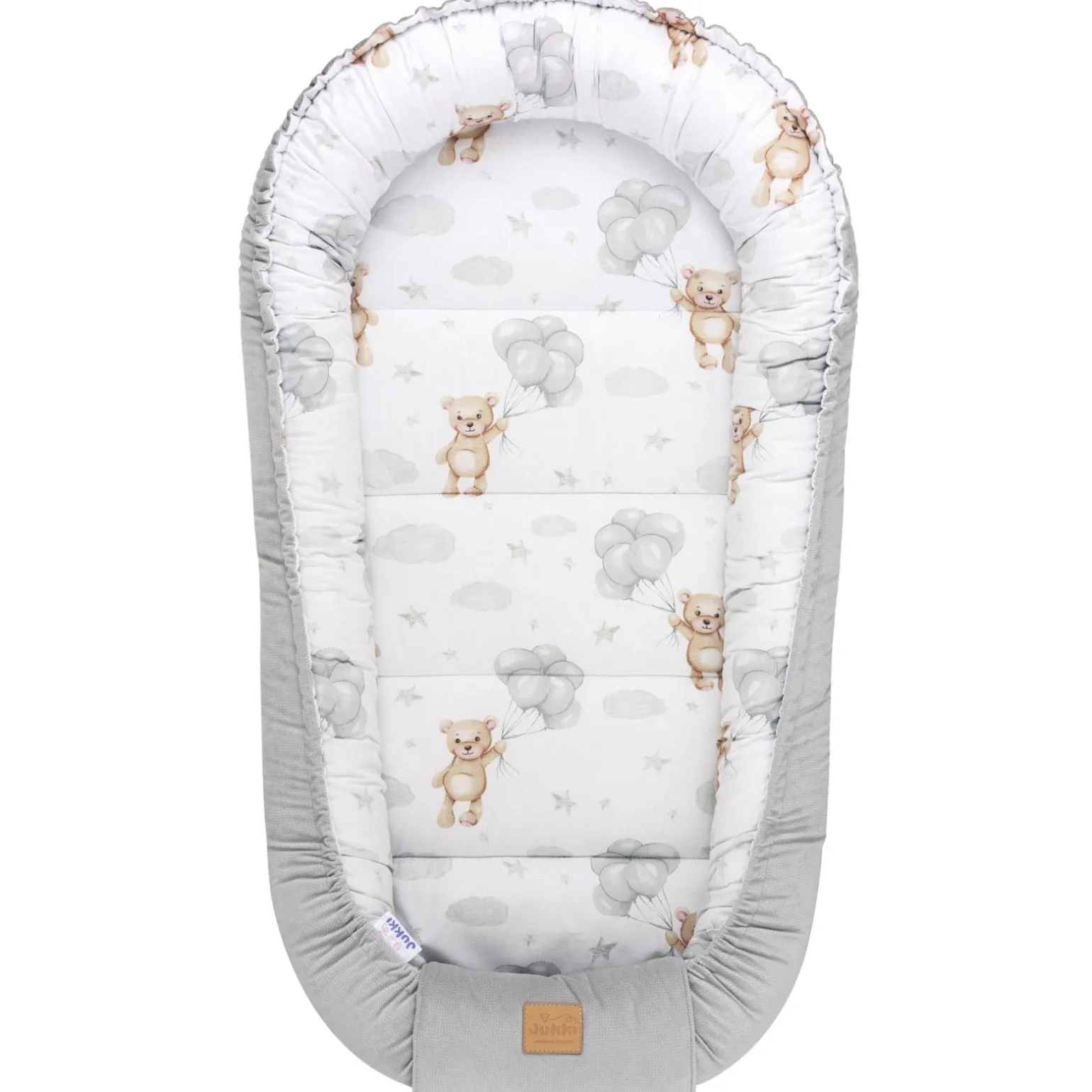 Zestaw 5 elementowy XXL - Cloudy Bears i szary Velvet