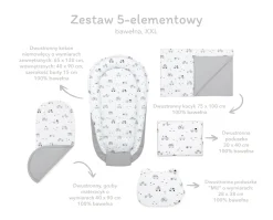 Zestaw 5 elementowy XXL - Happy Jungle (bawełniany)