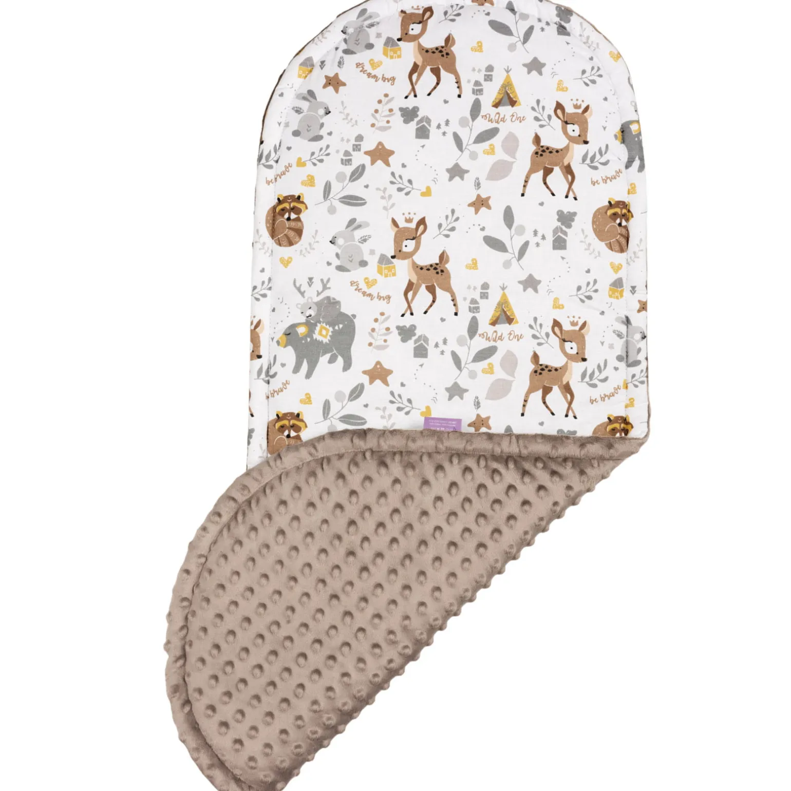 Zestaw 5 elementowy XXL - Magical Woodland i mokka Minky