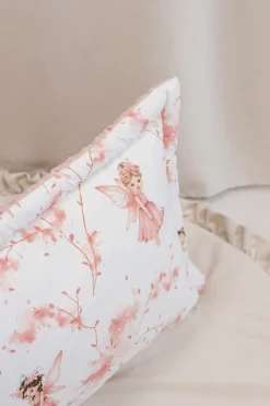 Zestaw przedszkolaka (kocyk z poduszką) - Little Fairy i Old Rose Minky