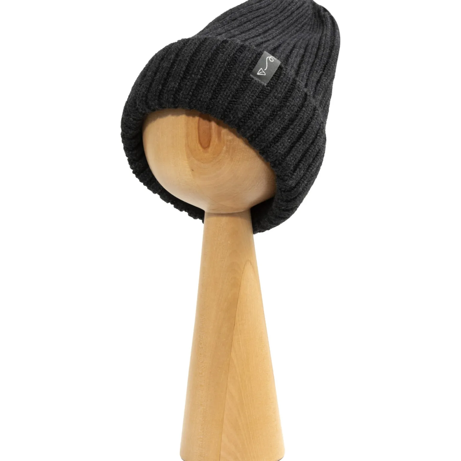 Zimowa czapka z wełny merino - GRAPHITE MELANGE