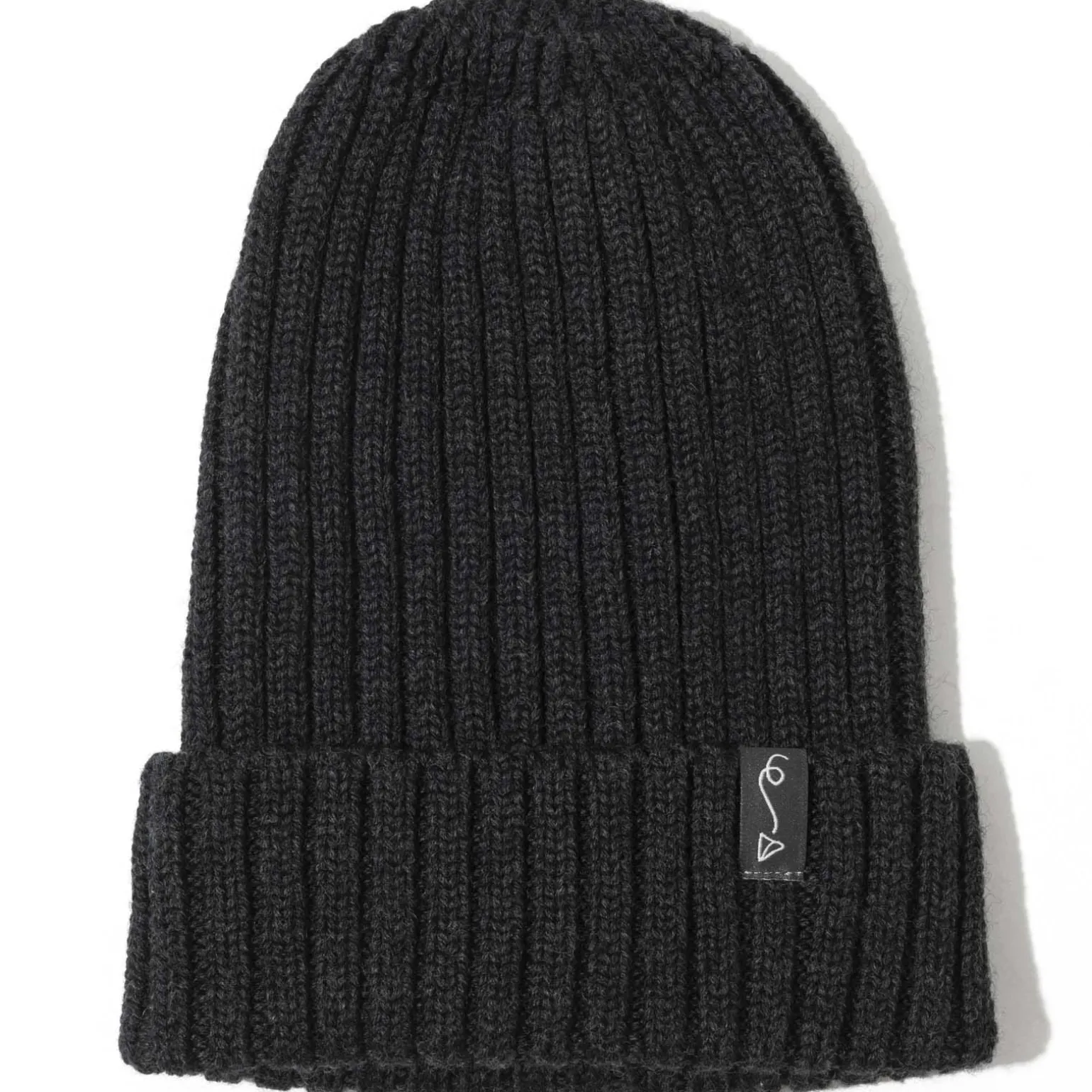 Zimowa czapka z wełny merino - GRAPHITE MELANGE