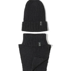 Zimowa czapka z wełny merino - GRAPHITE MELANGE