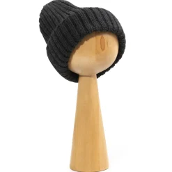 Zimowa czapka z wełny merino - GRAPHITE MELANGE