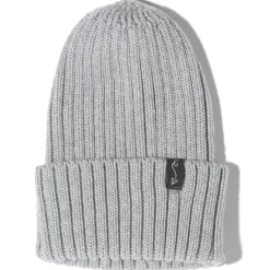 Zimowa czapka z wełny merino - GREY MELANGE
