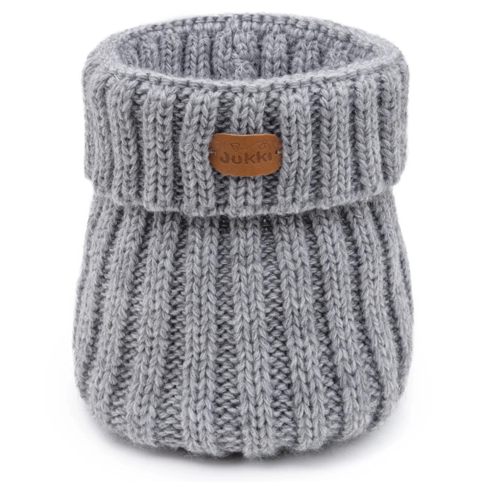 Zimowy komplet JUKKI - czapka oraz komin - GREY MELANGE