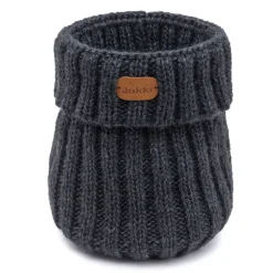 Zimowy komplet JUKKI - czapka oraz komin - GRAPHITE MELANGE