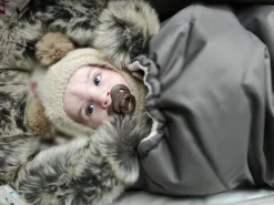 Zimowy śpiworek dziecięcy do wózka, gondoli i sanek - MOCHA WINTER