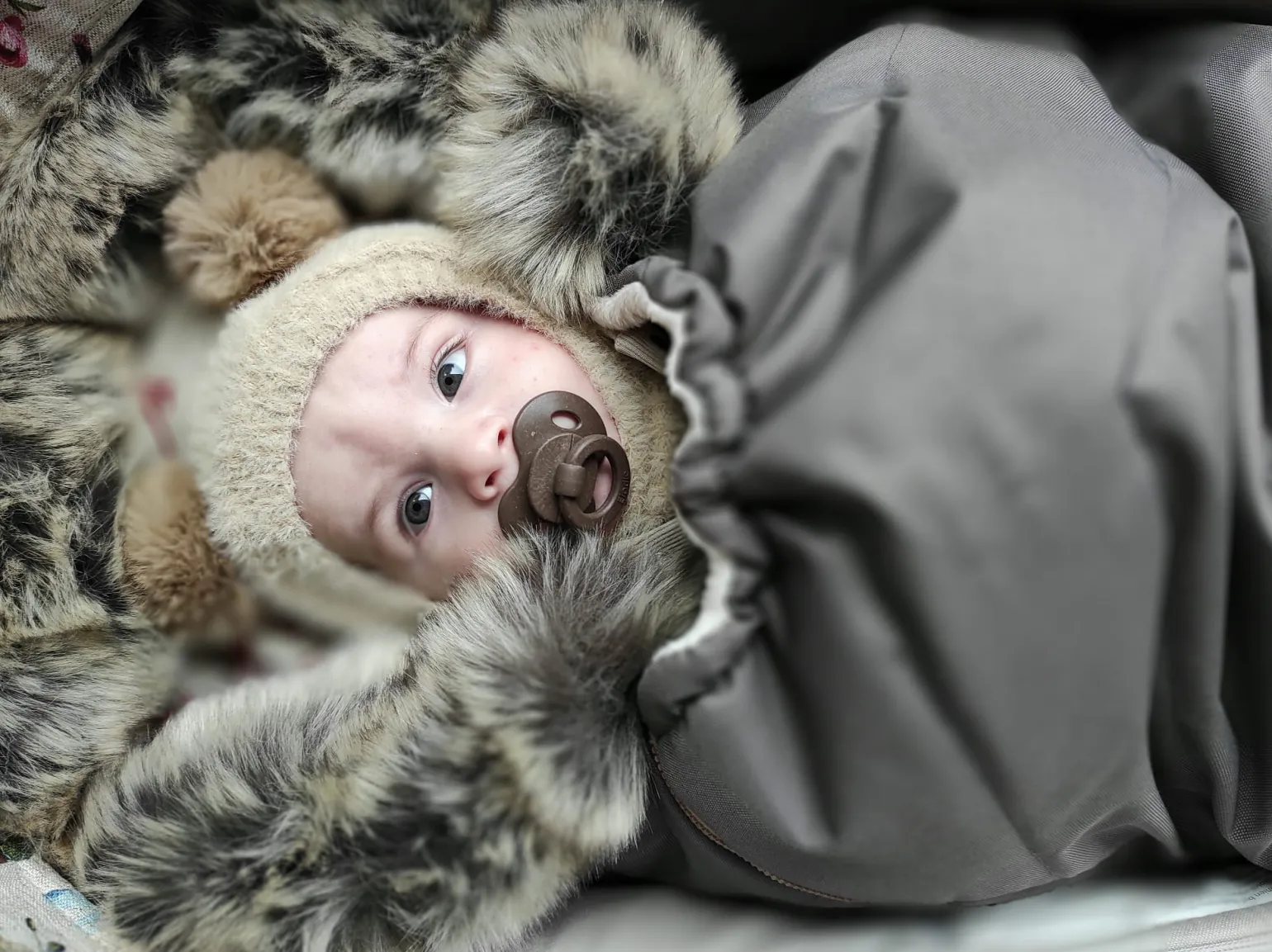 Zimowy śpiworek dziecięcy do wózka, gondoli i sanek - MOCHA WINTER