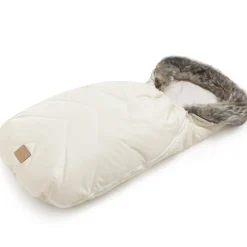 Zimowy śpiworek dziecięcy do wózka, gondoli i sanek - ECRU WINTER